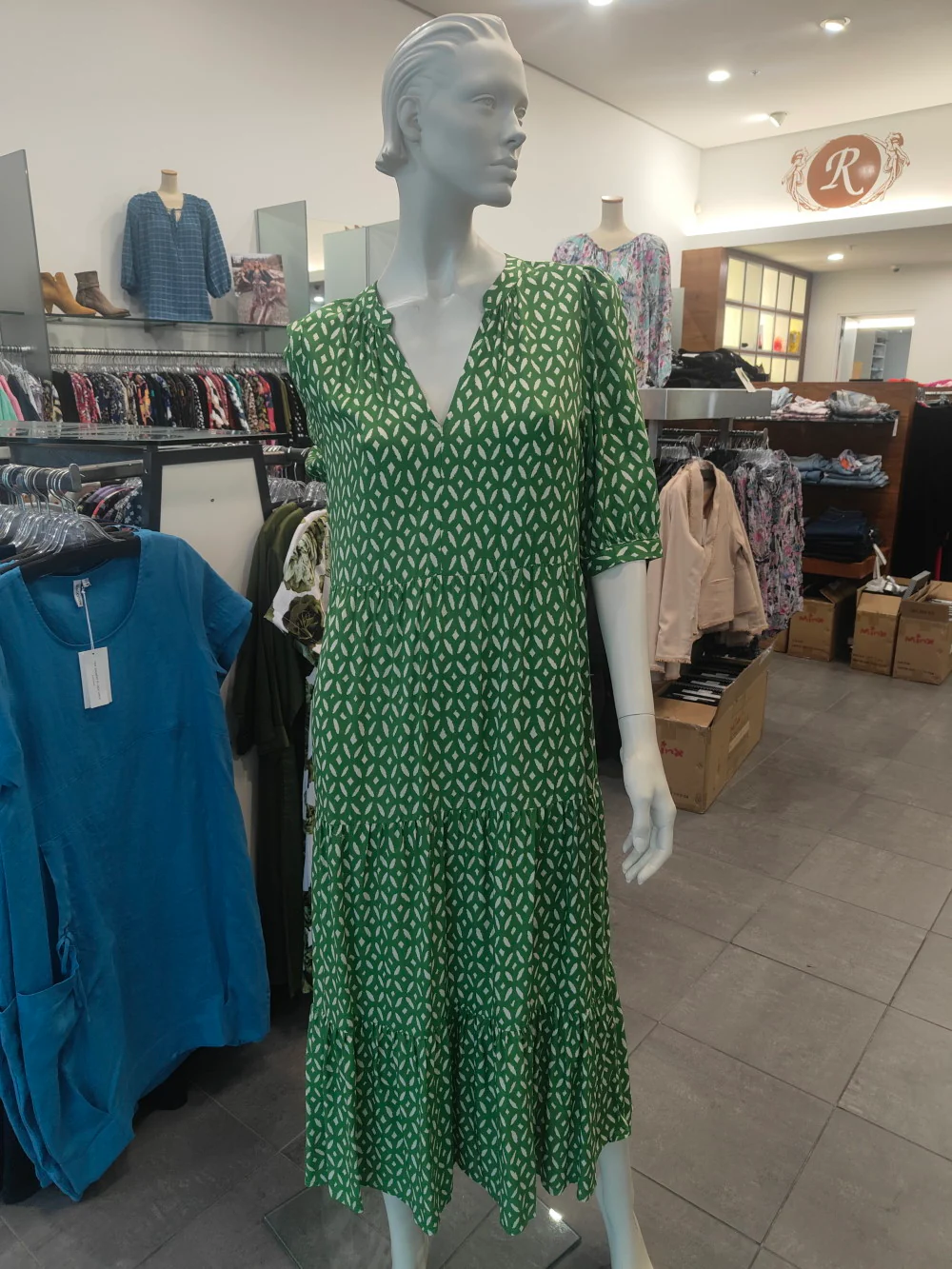 Blackstone Dress- Green Fig