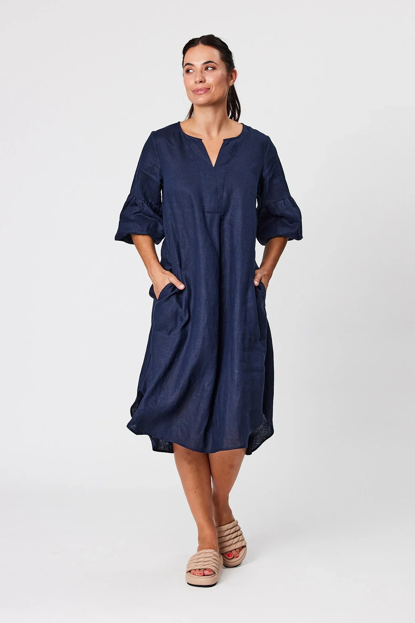 Blackstone Dress - Fig Green - Image 3