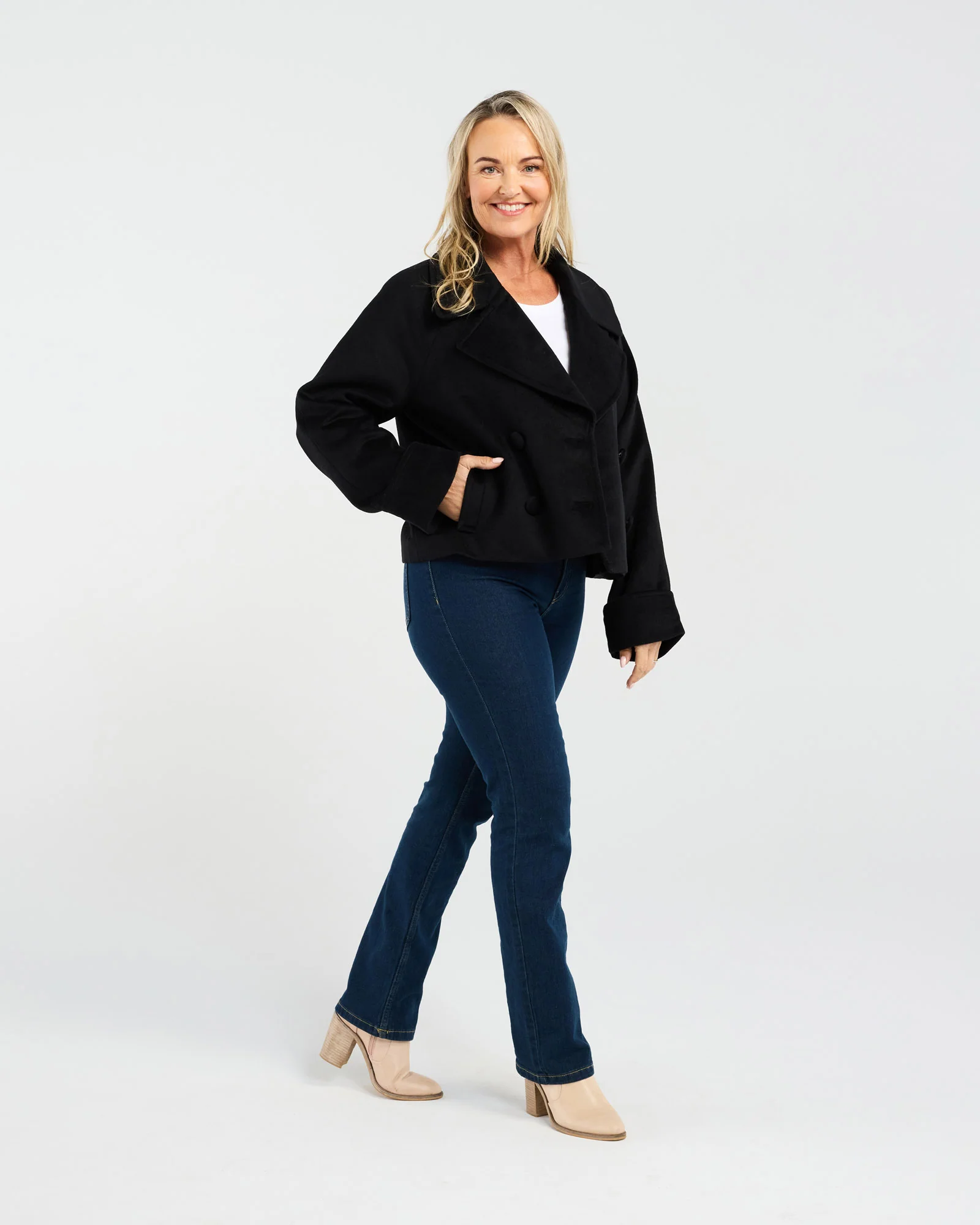 Blackstone Kate Crop Pea Coat - Image 4