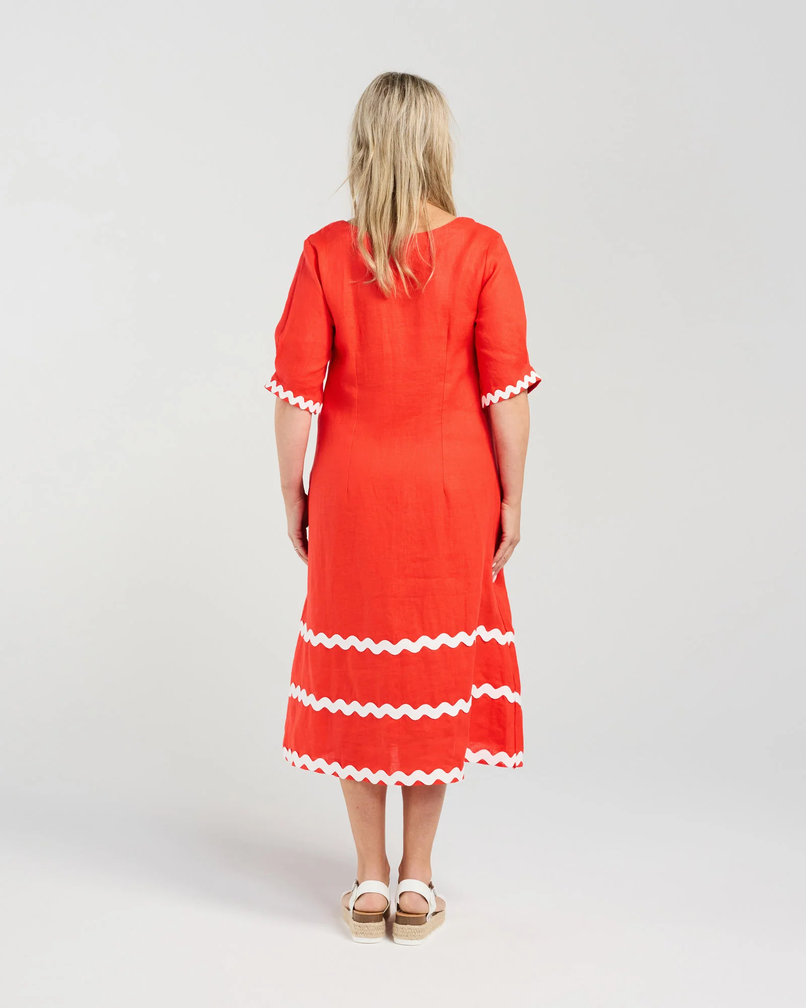 Blackstone Ric Rac Dres- Fiesta Red - Image 3
