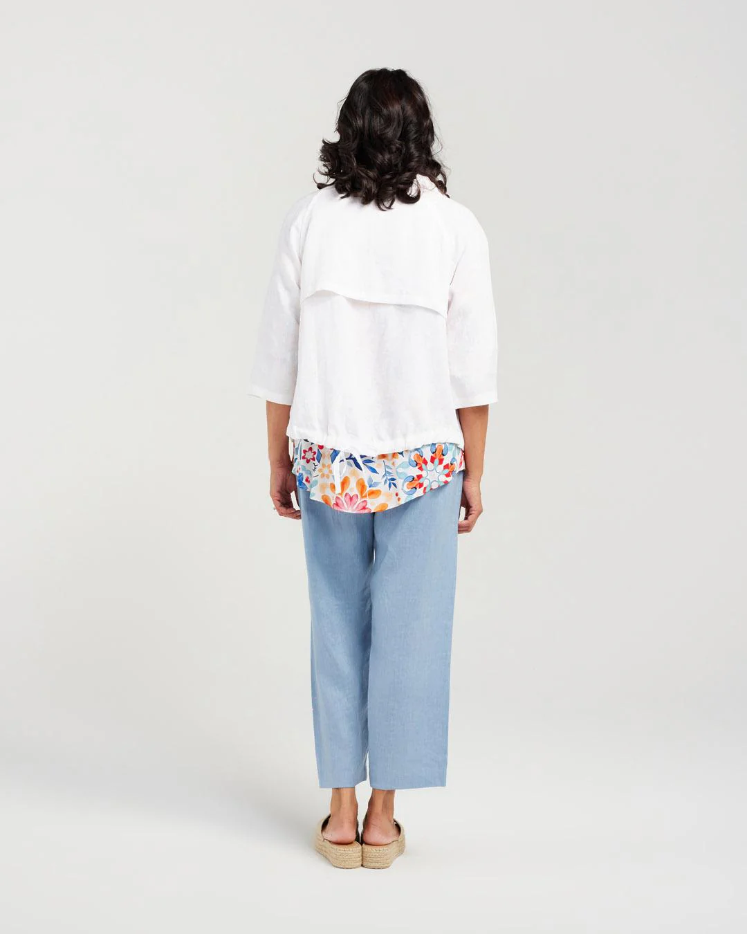 Blackstone Victoria Linen Jacket-White - Image 3