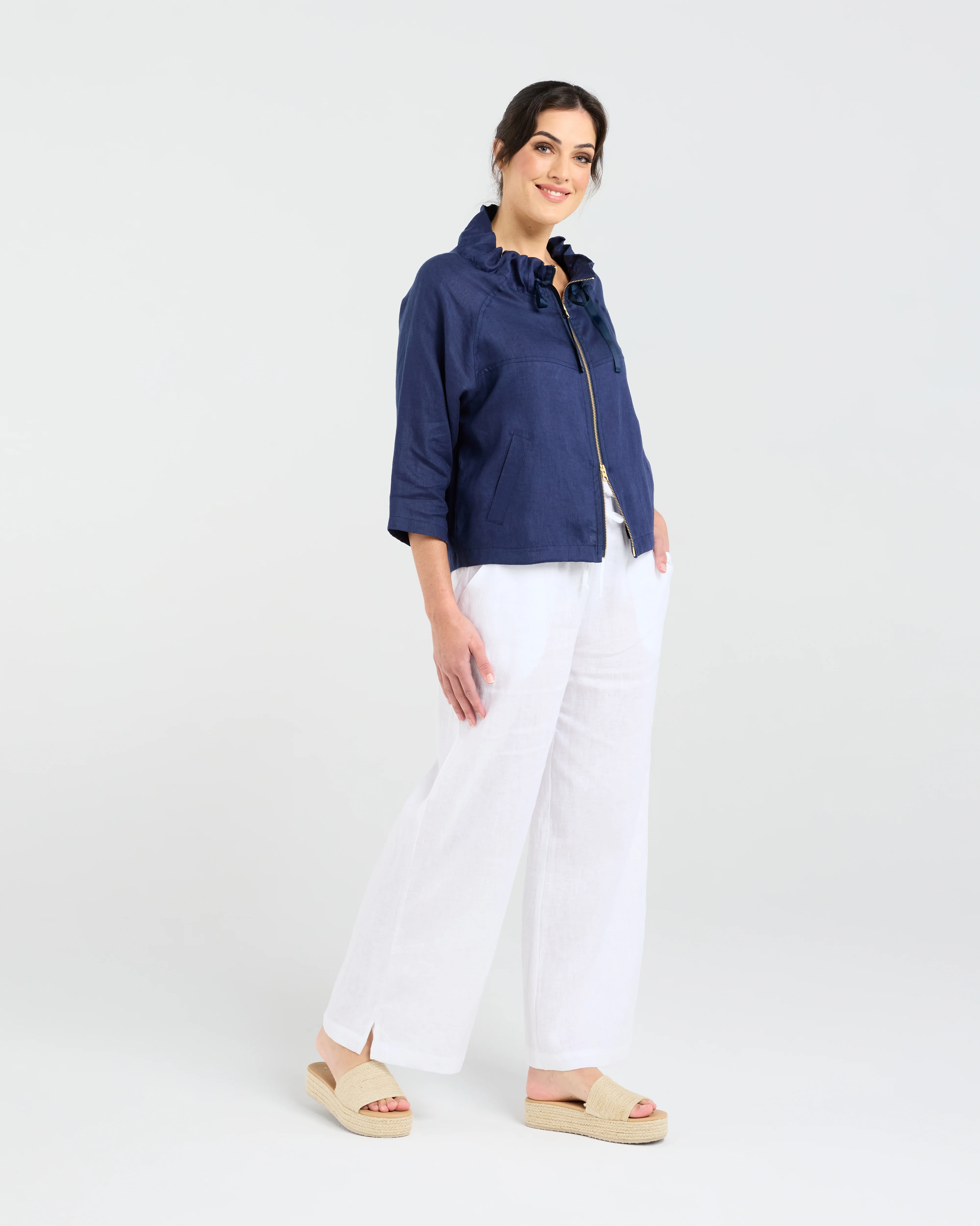 Blackstone Victoria Zip Jacket - French Navy - Image 5