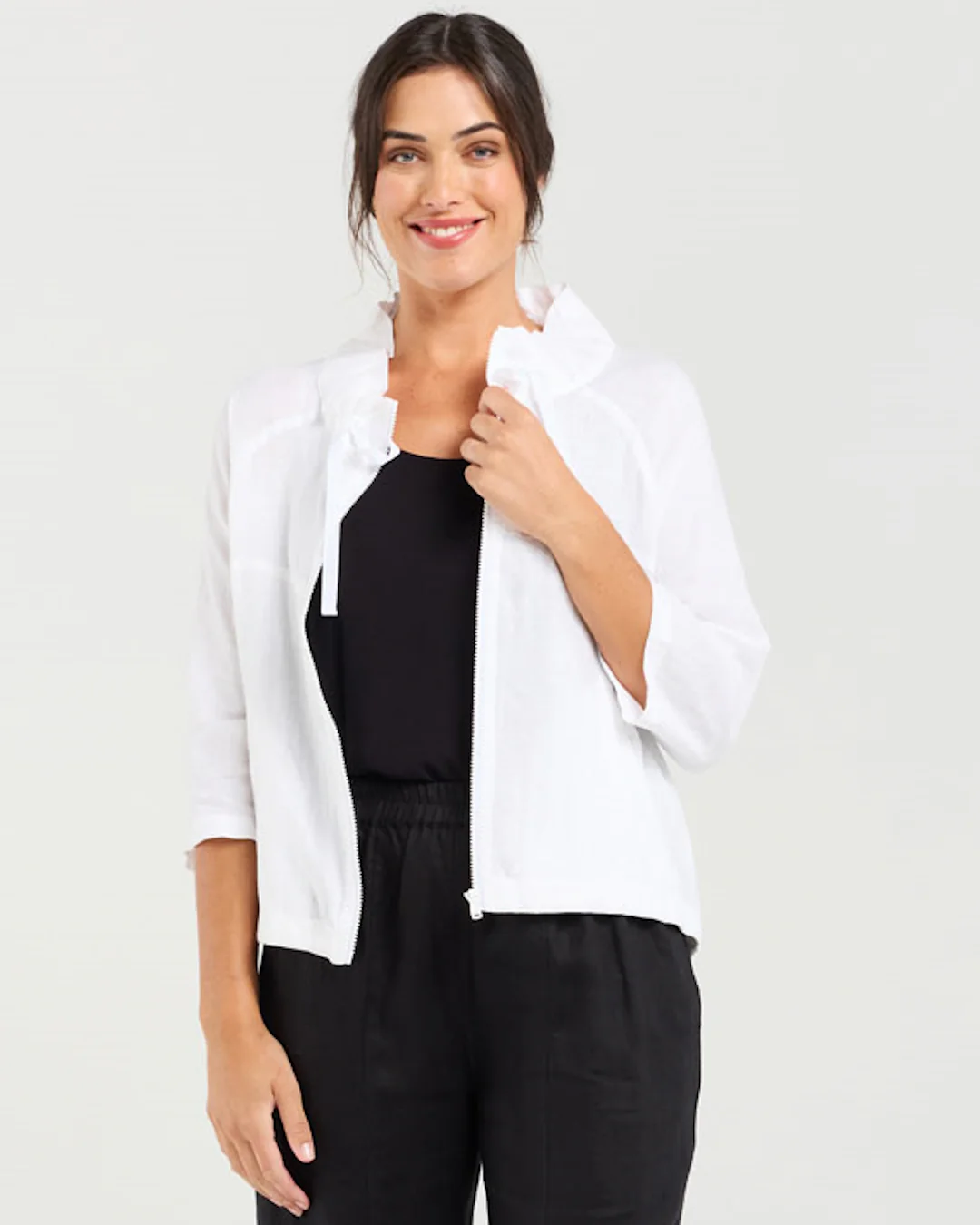 Blackstone Victoria Zip Jacket - White - Image 2