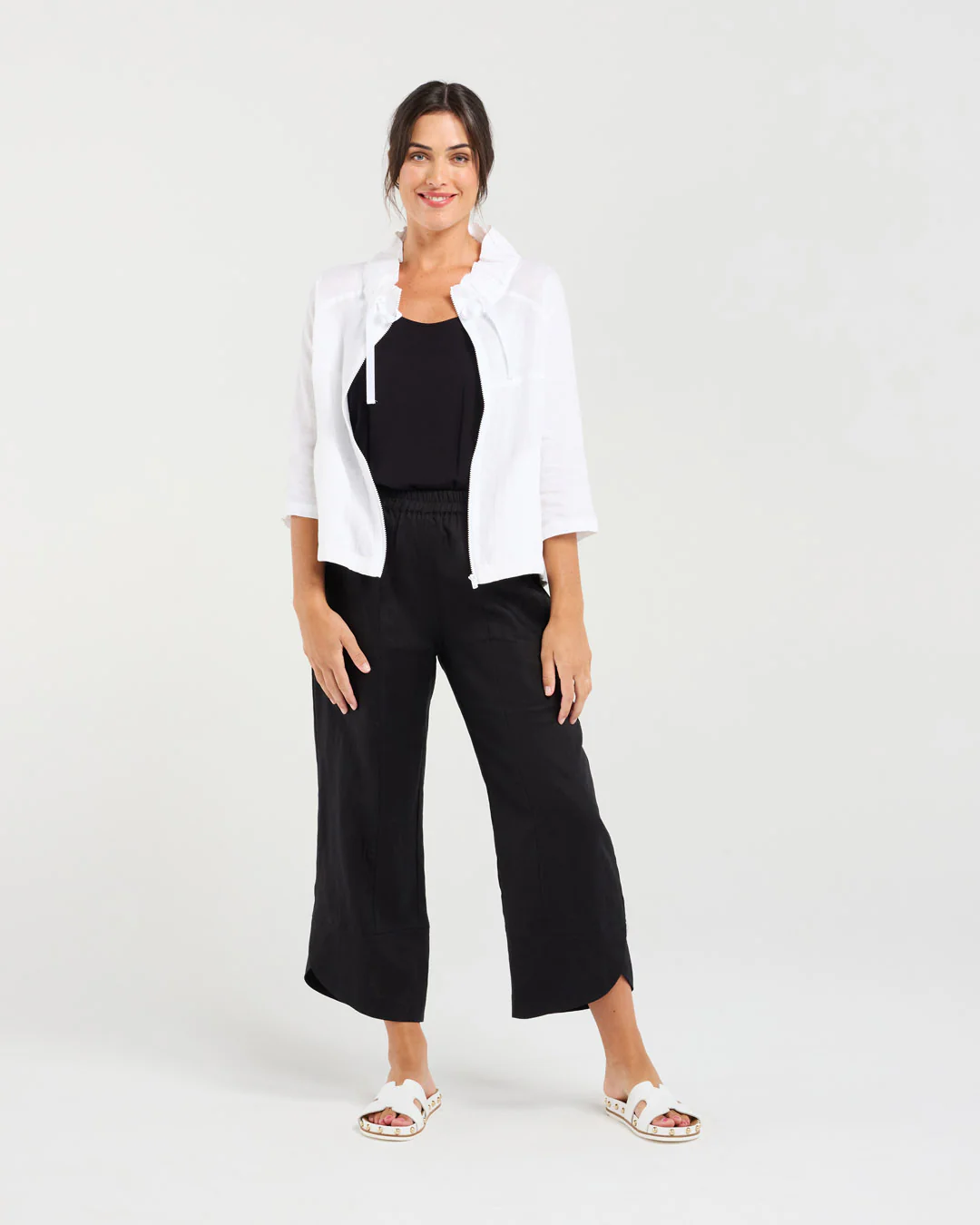 Blackstone Victoria Zip Jacket - White - Image 3