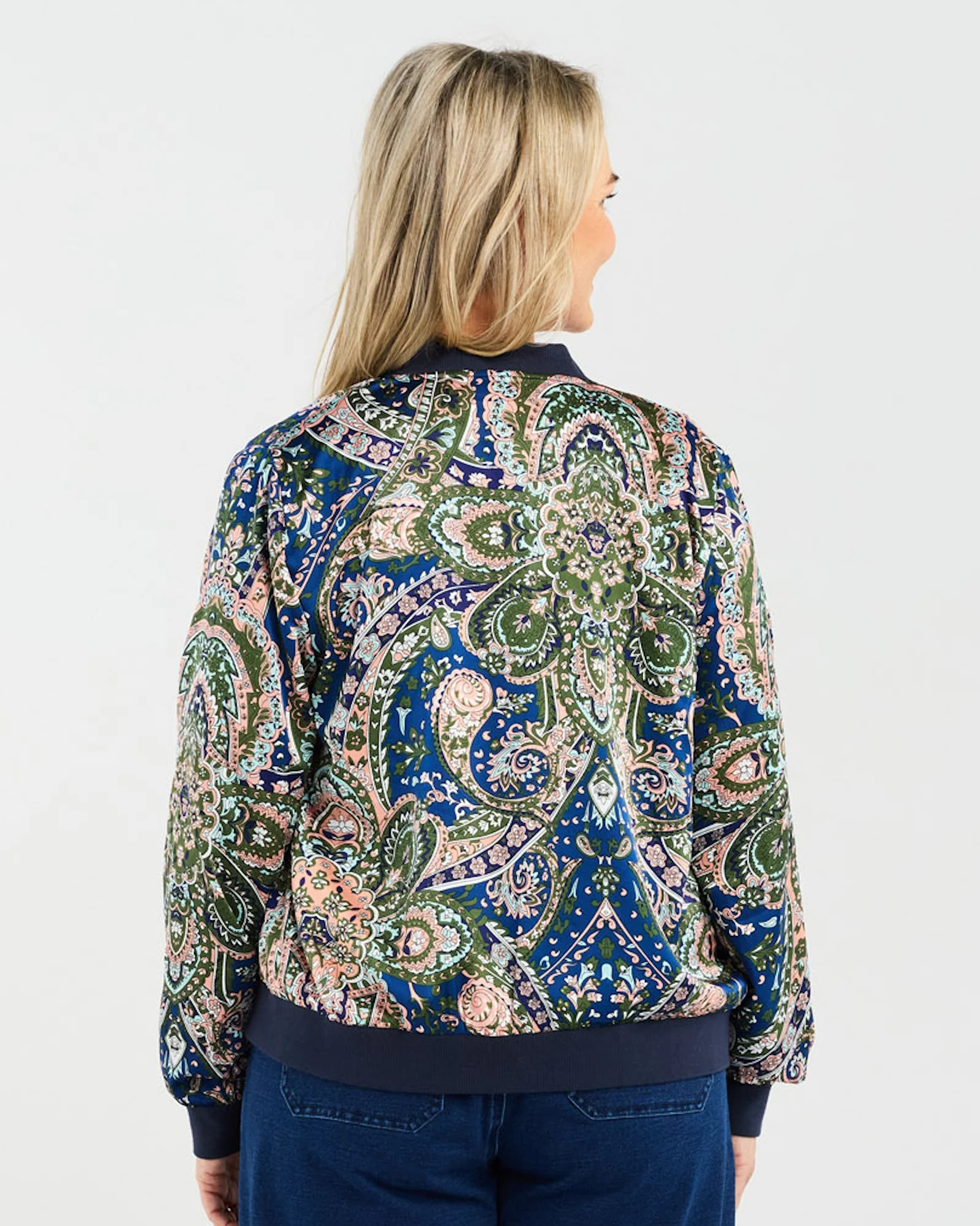 Blackstone Yvette Satin Bomber - Image 2