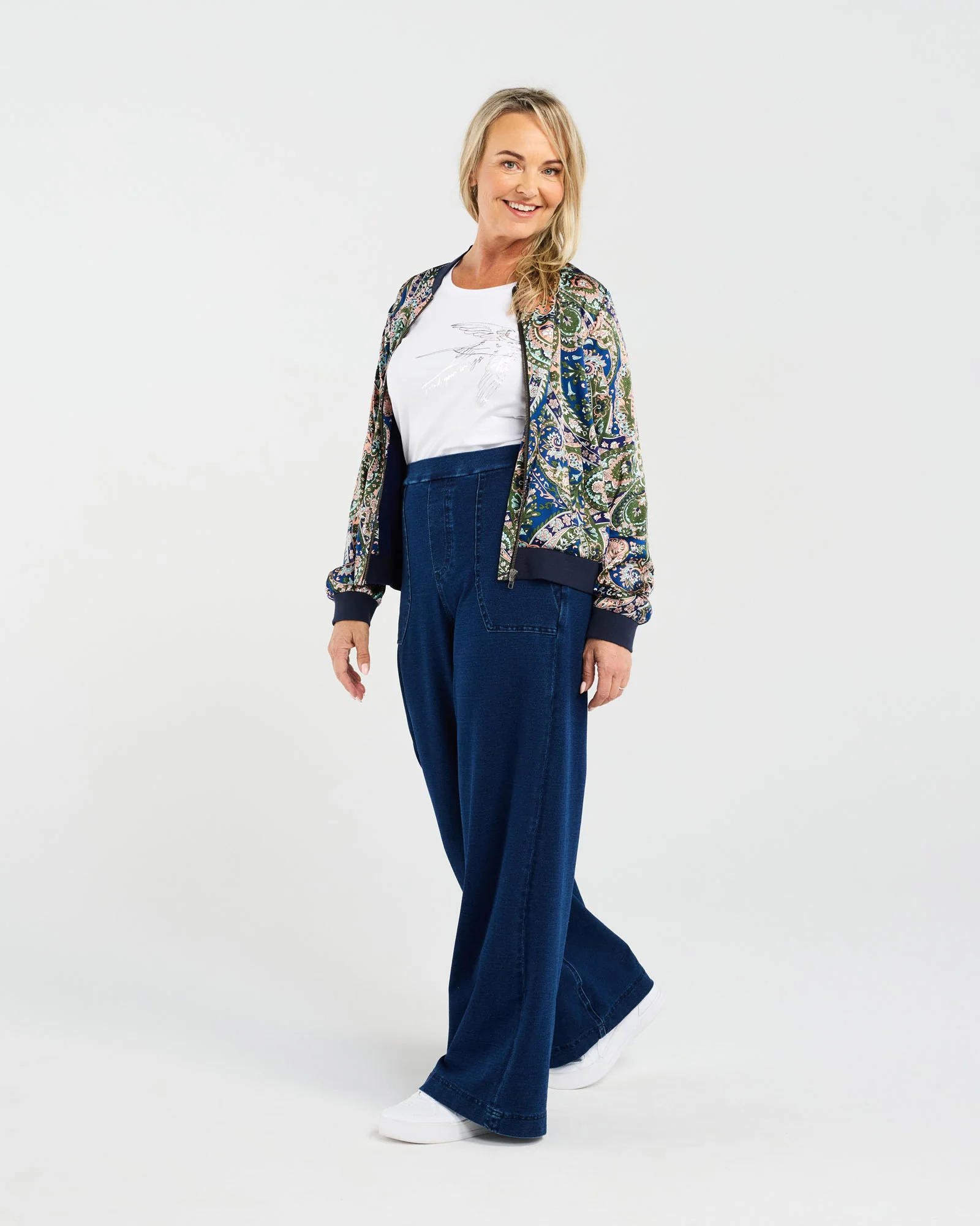 Blackstone Yvette Satin Bomber - Image 7