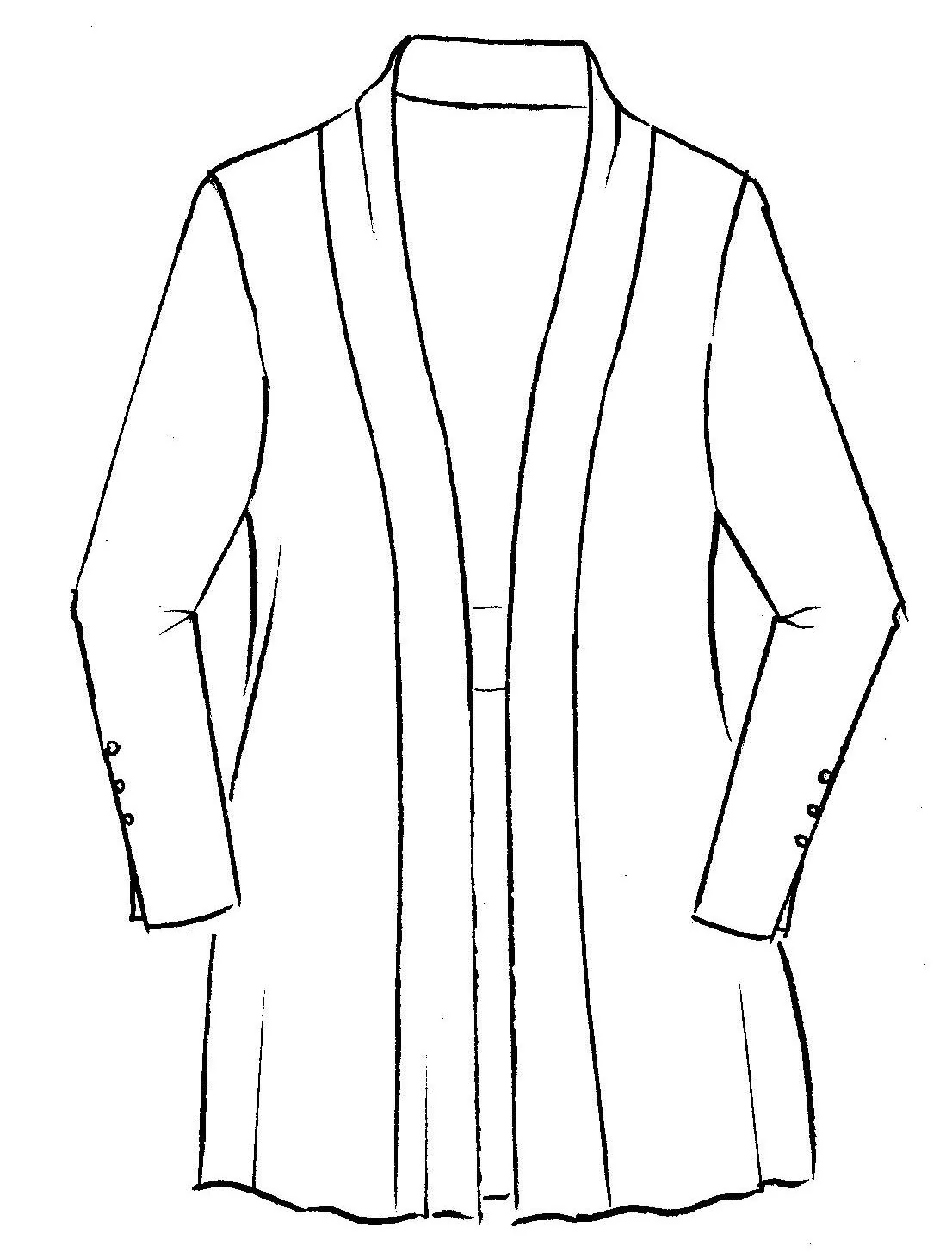 Paula Ryan Button Cuff Cardi - Image 3