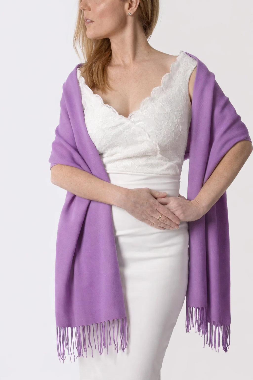 Cashmere Pashmina Lightweight - Light Lilac