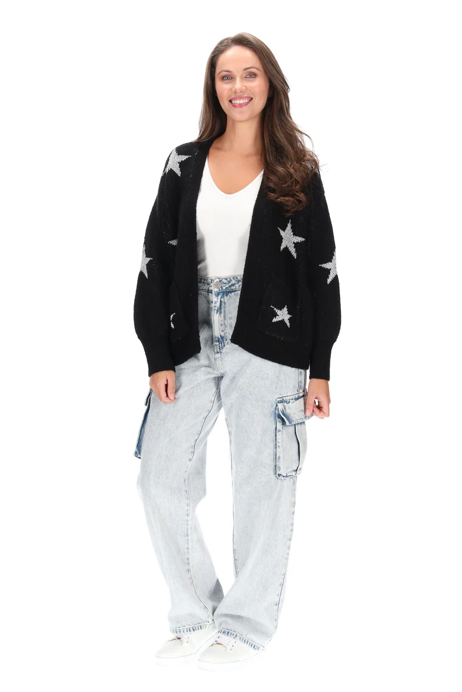 Charlo Aimee Star Cardi - Black - Image 6