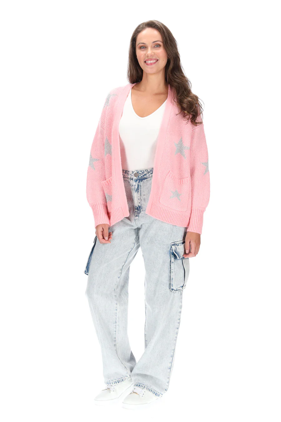 Charlo Amy Star Cardi - Pink - Image 6
