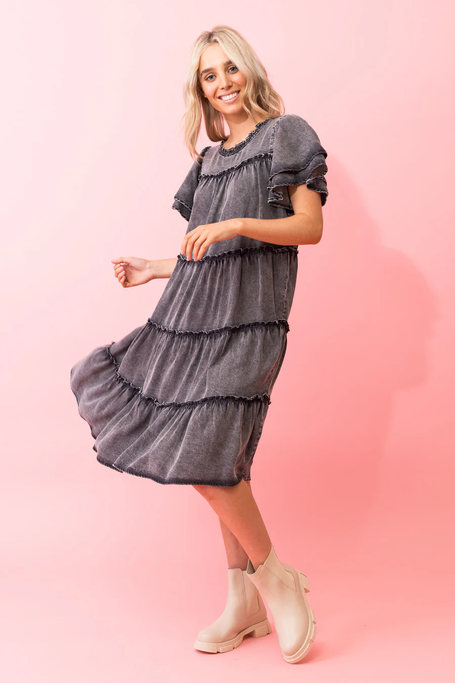 Charlo Arianna Dress - Black - Image 2