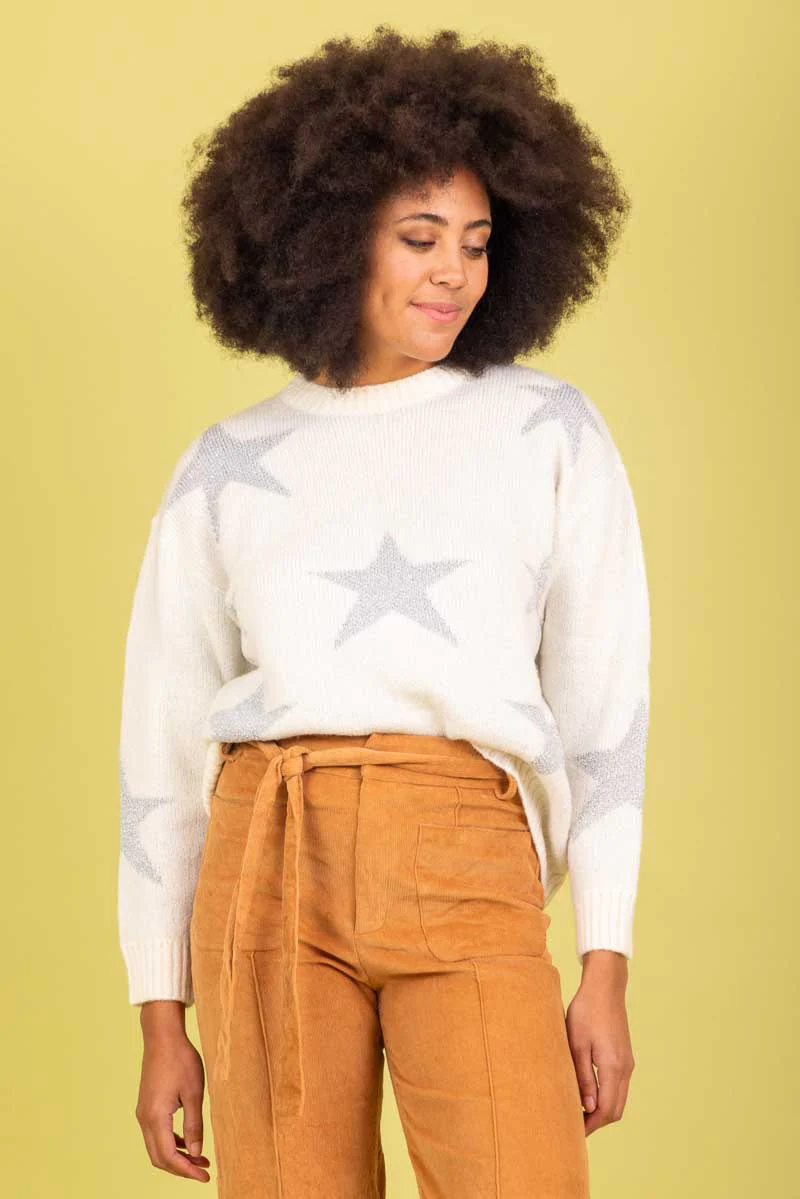 Charlo Bianca Star Knit Off White - Image 2