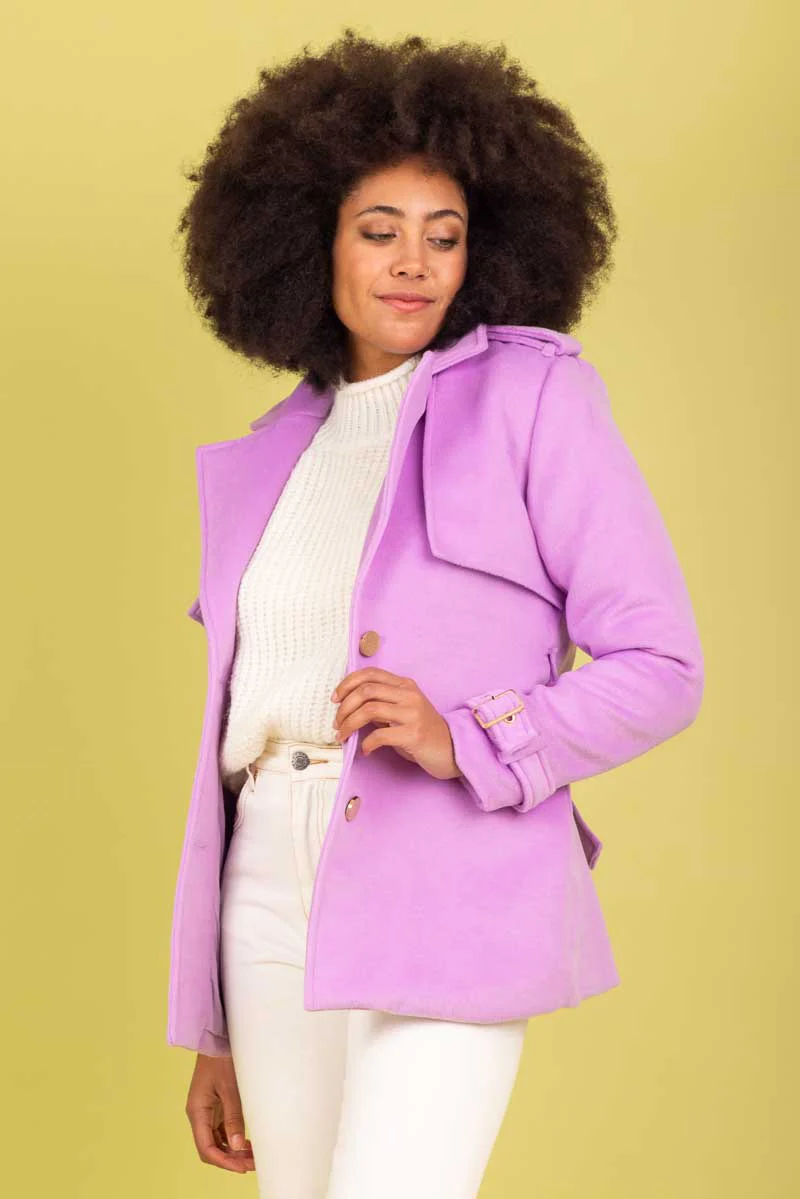 Charlo Callie Coat Lilac - Image 5