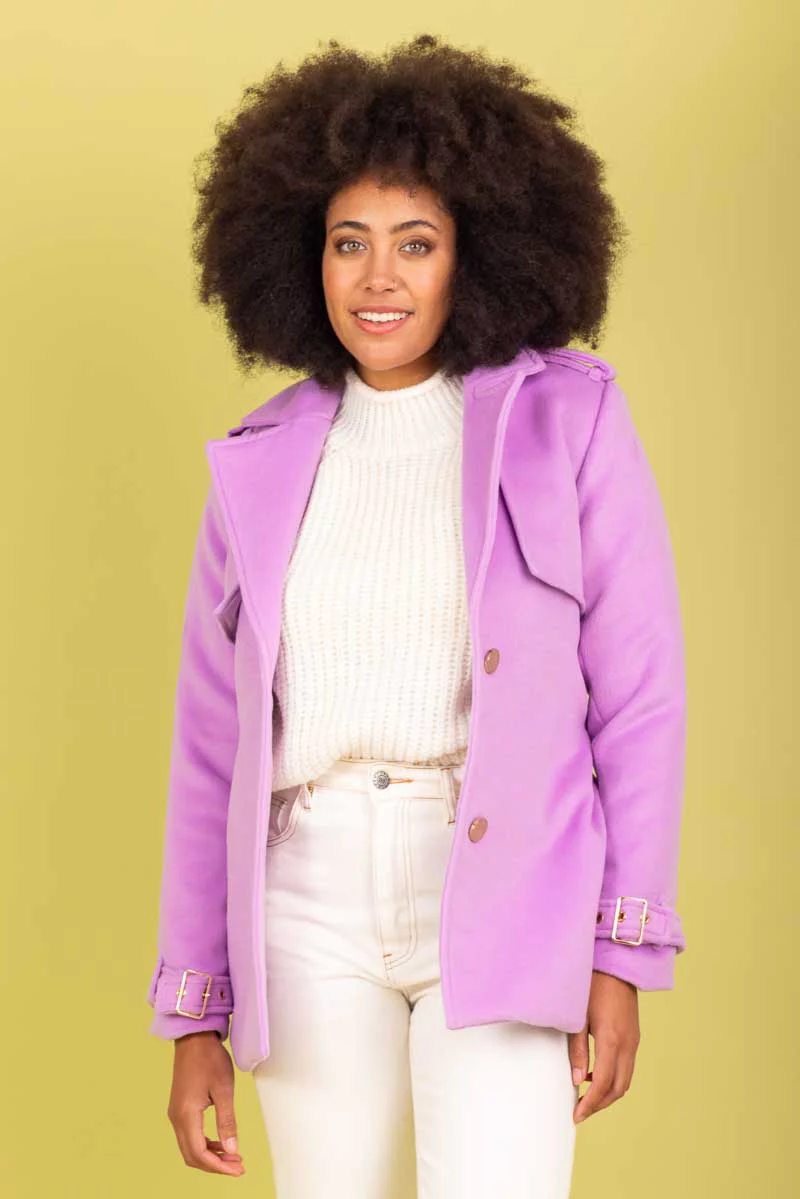 Charlo Callie Coat Lilac - Image 7