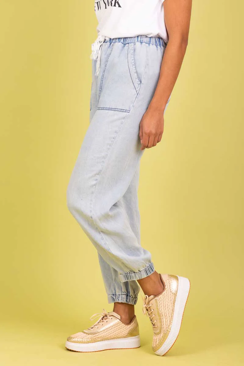 Charlo Carrie Cargo Pant Denim Lyocell