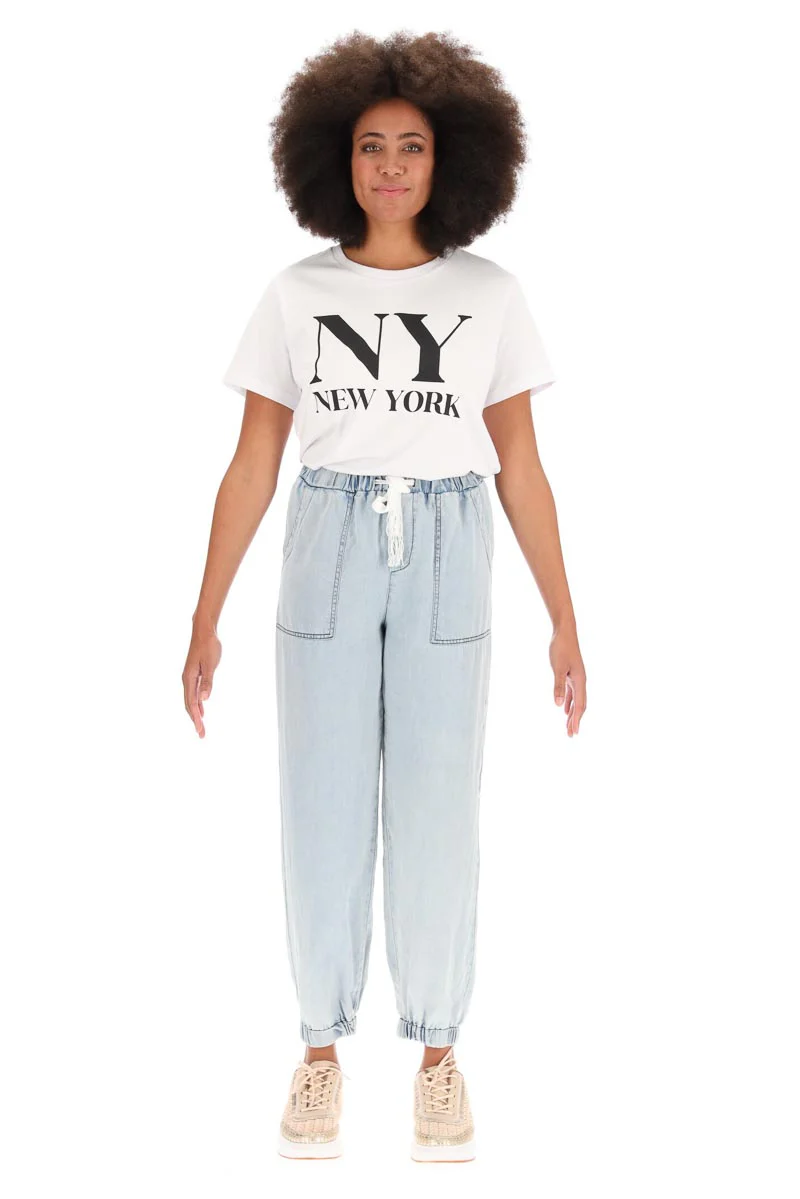 Charlo Carrie Cargo Pant Denim Lyocell - Image 5