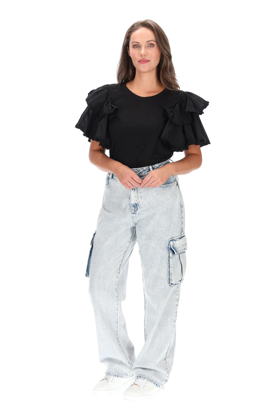 Charlo Lulu Knit Top - Black - Image 4