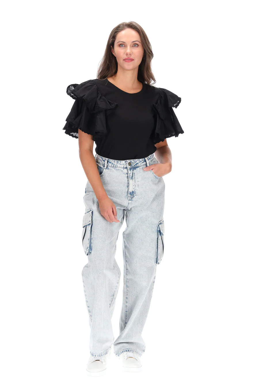 Charlo Lulu Knit Top - Black - Image 6