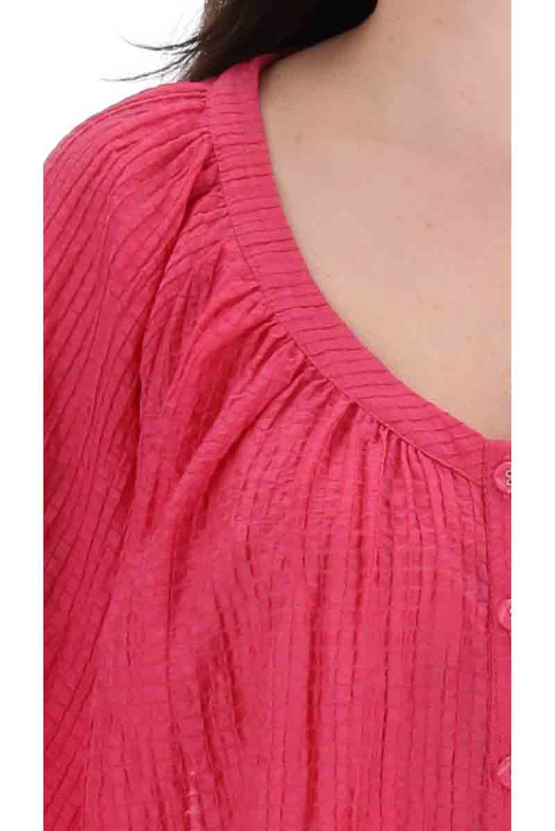 Charlo Milana Top Bright Pink - Image 4