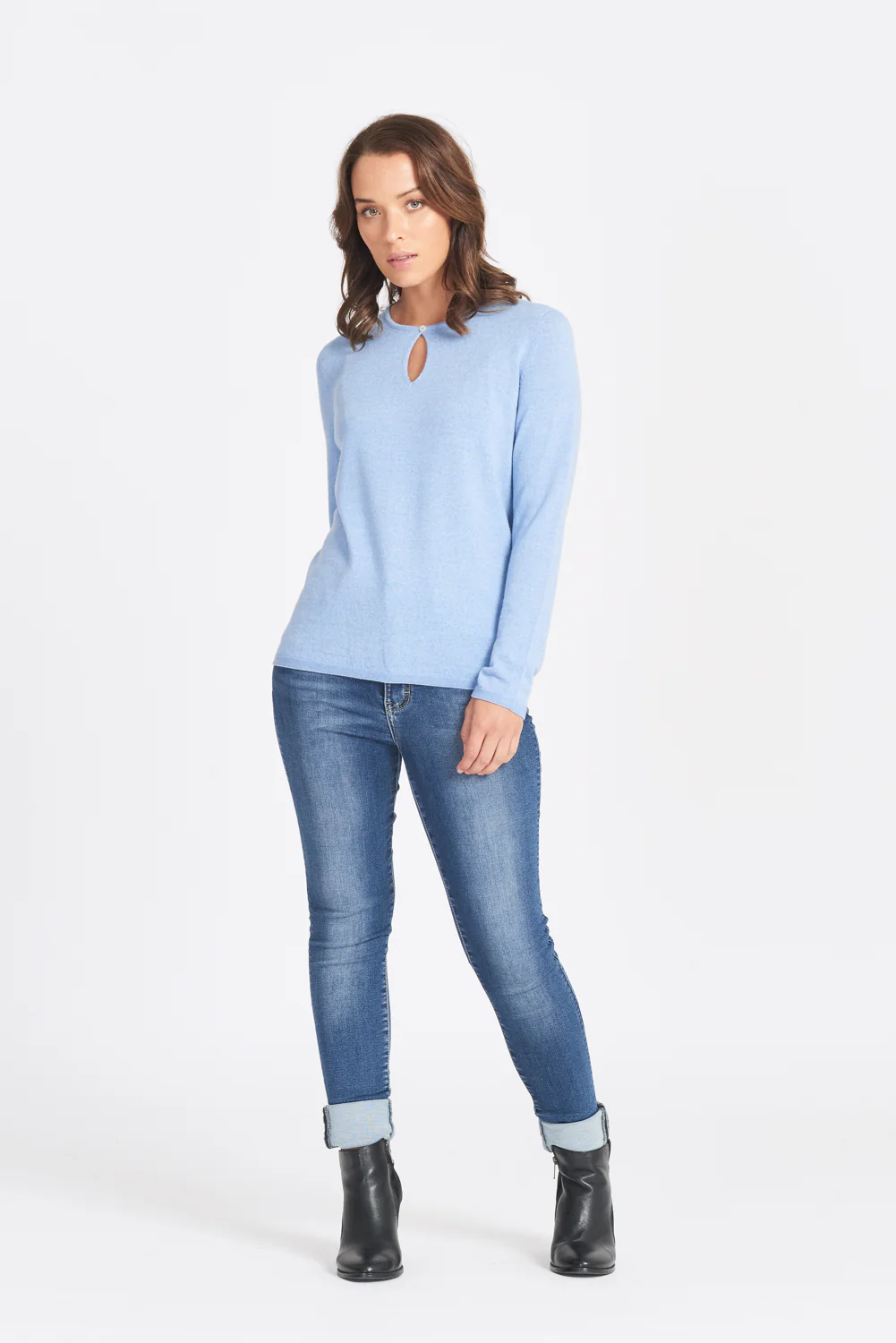 Classic Keyhole Jumper - Cerise - Image 6