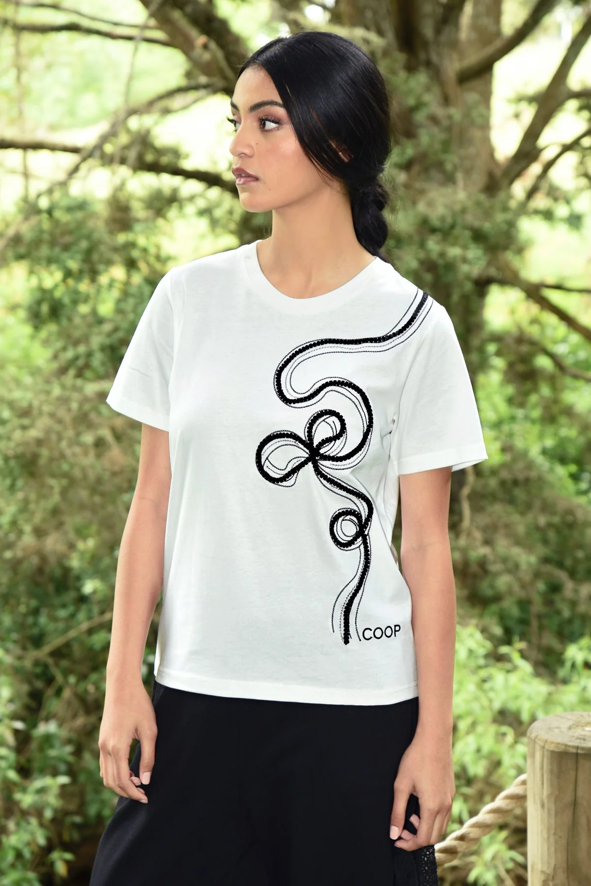 COOP Go With The Bow Tee - White