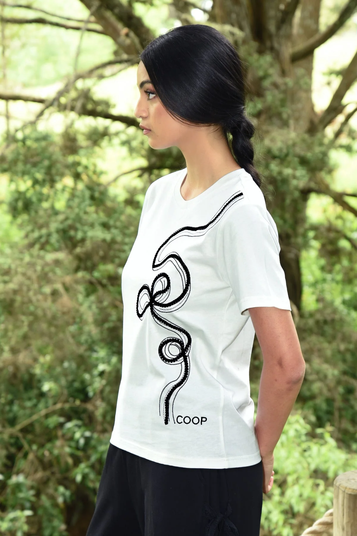 COOP Go With The Bow Tee - White - Image 3