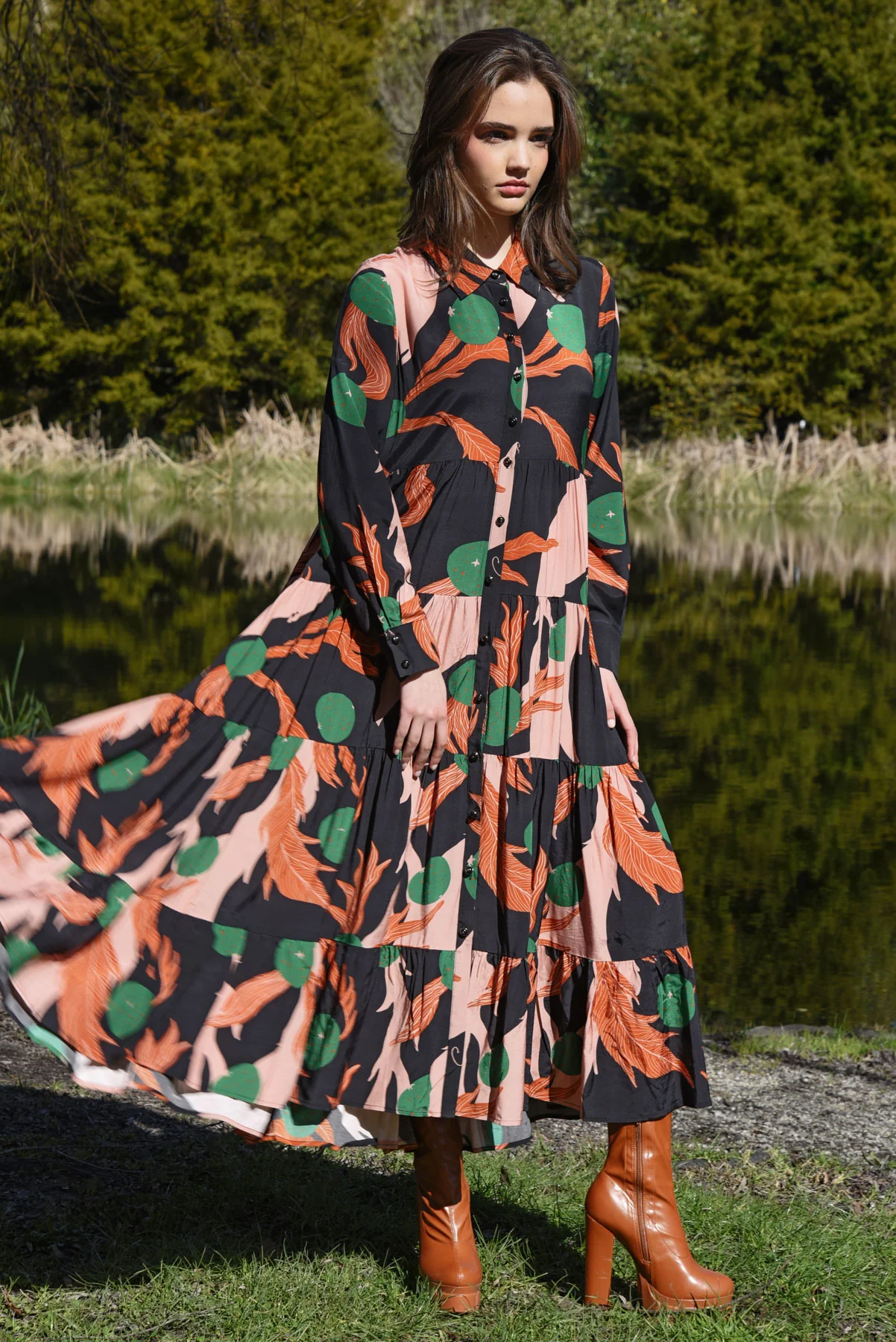 COOP Sun & The Swoon Dress - Berry - Image 6