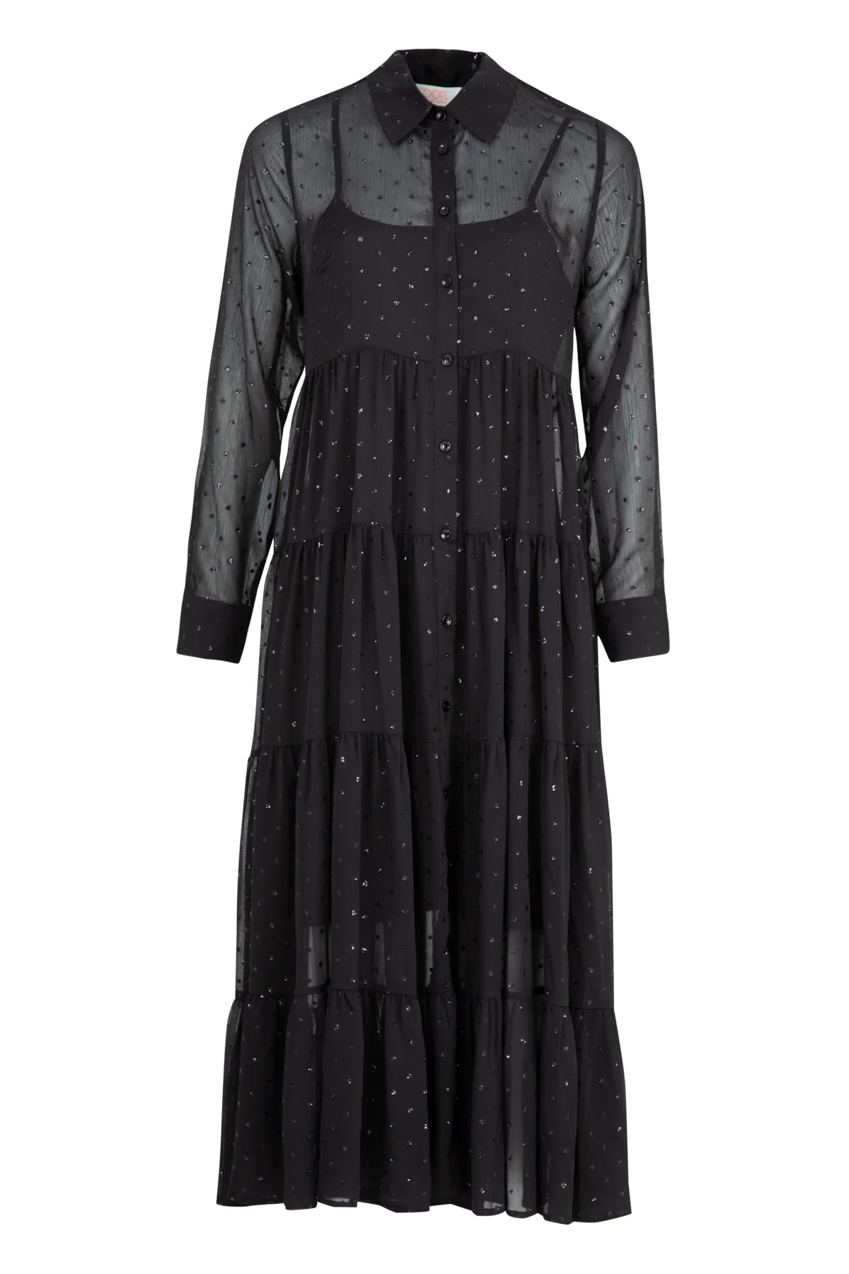 COOP Sun & The Swoon Dress - Black Chiffon - Image 5