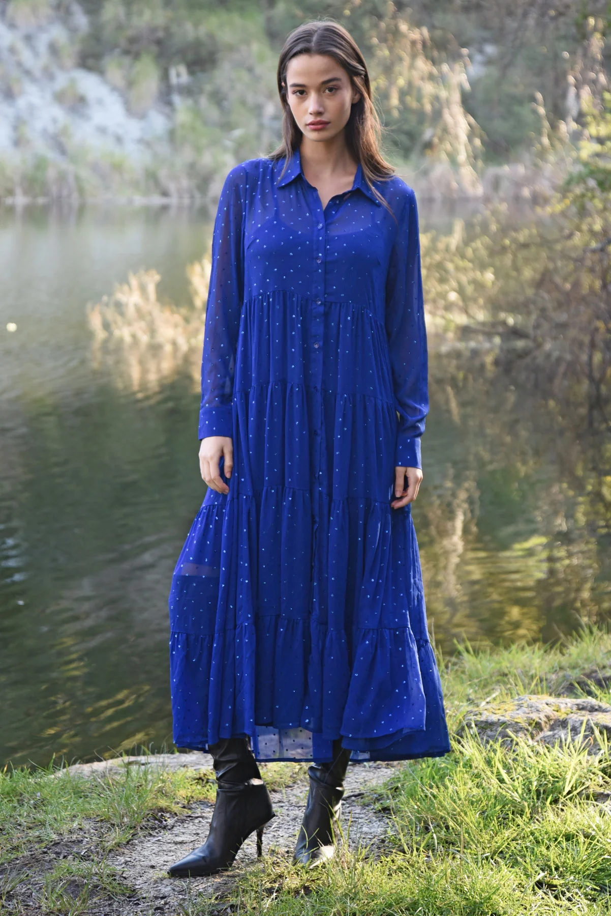 COOP Sun & The Swoon Dress - Blue