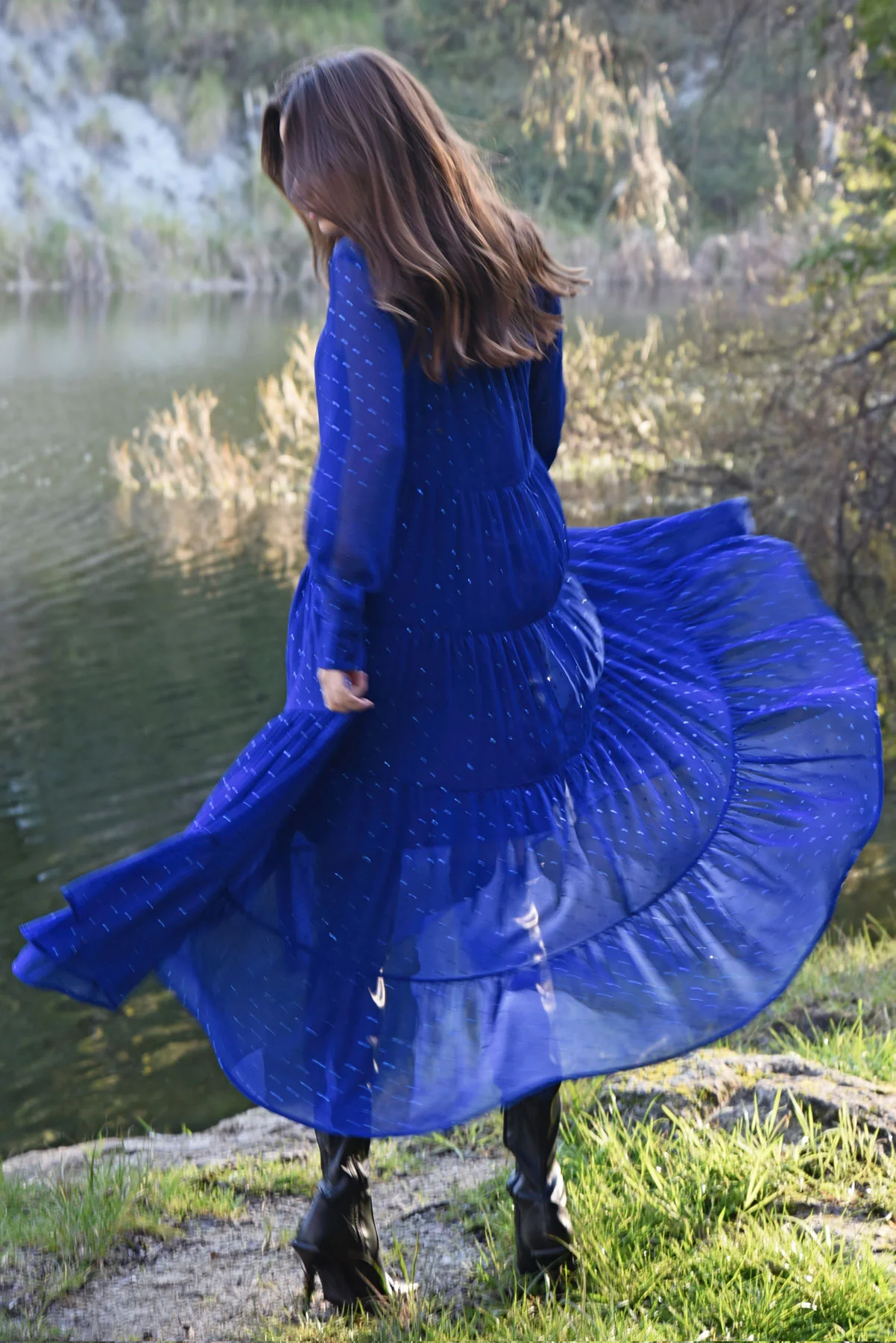 COOP Sun & The Swoon Dress - Blue - Image 2