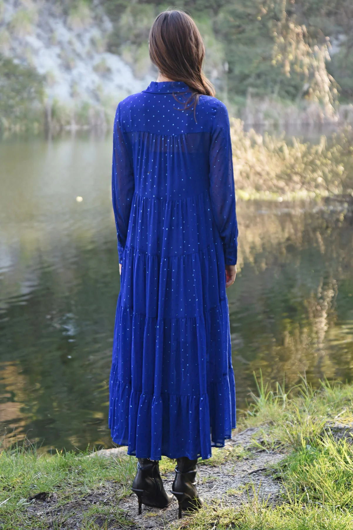 COOP Sun & The Swoon Dress - Blue - Image 4