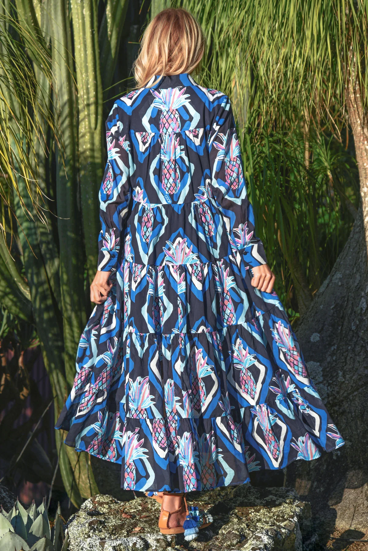 COOP Sun & The Swoon Dress - Blue Aloha - Image 4