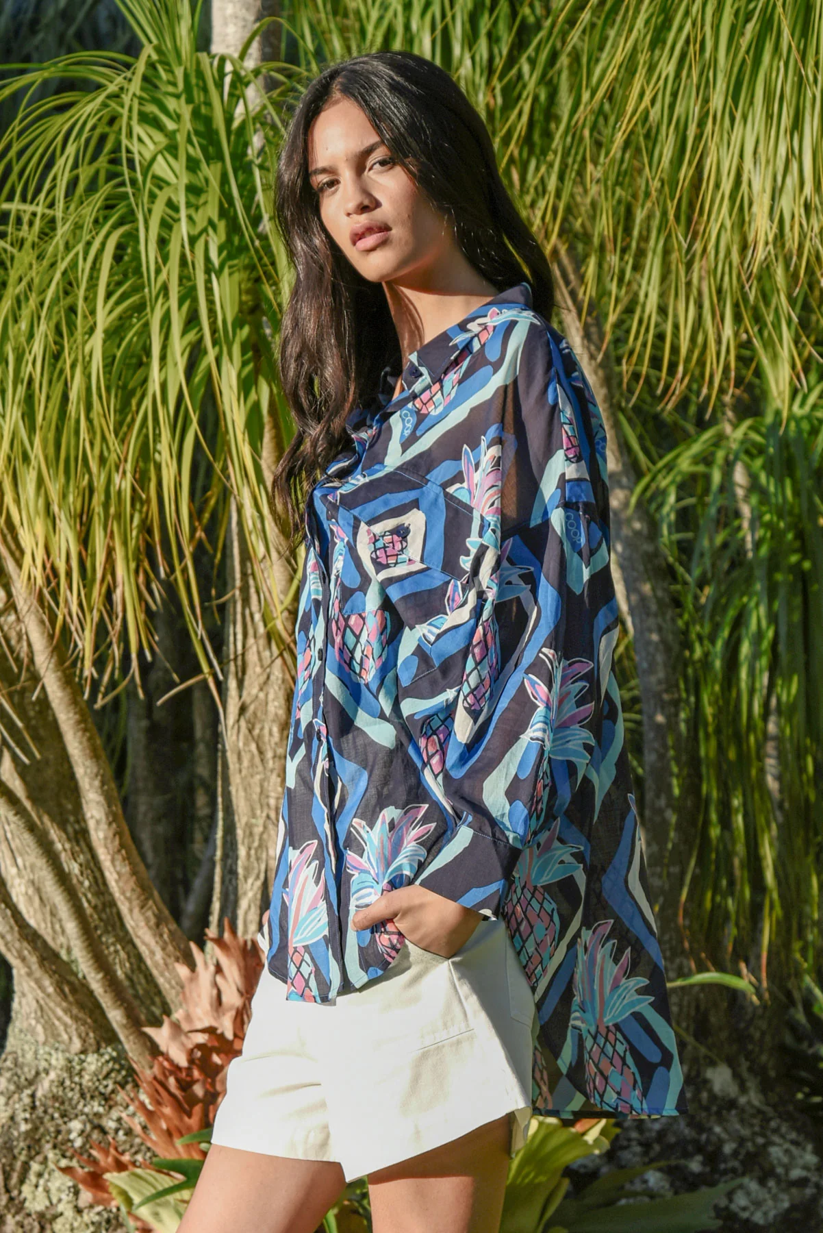 COOP Take It Easy Shirt - Blue Aloha - Image 2