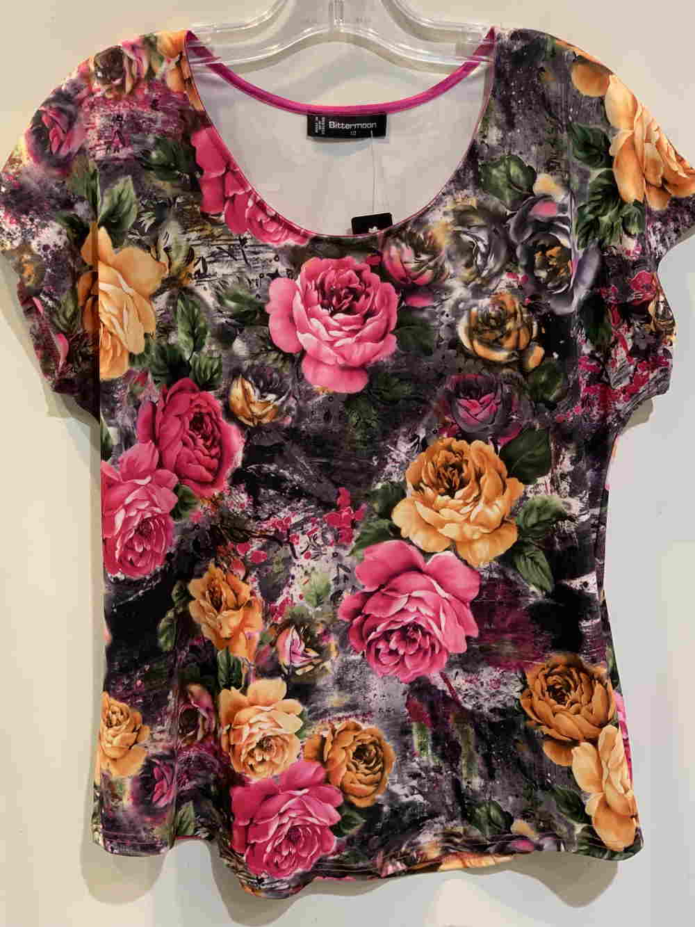 Bittermoon Tee - Pink/Mustard Floral