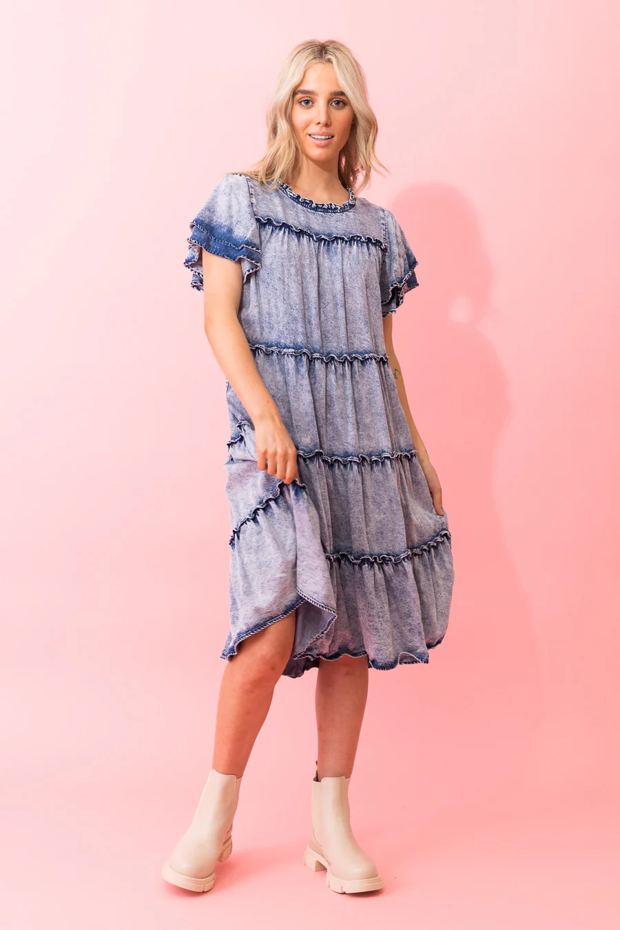 Charlo Arianna Dress - Blue