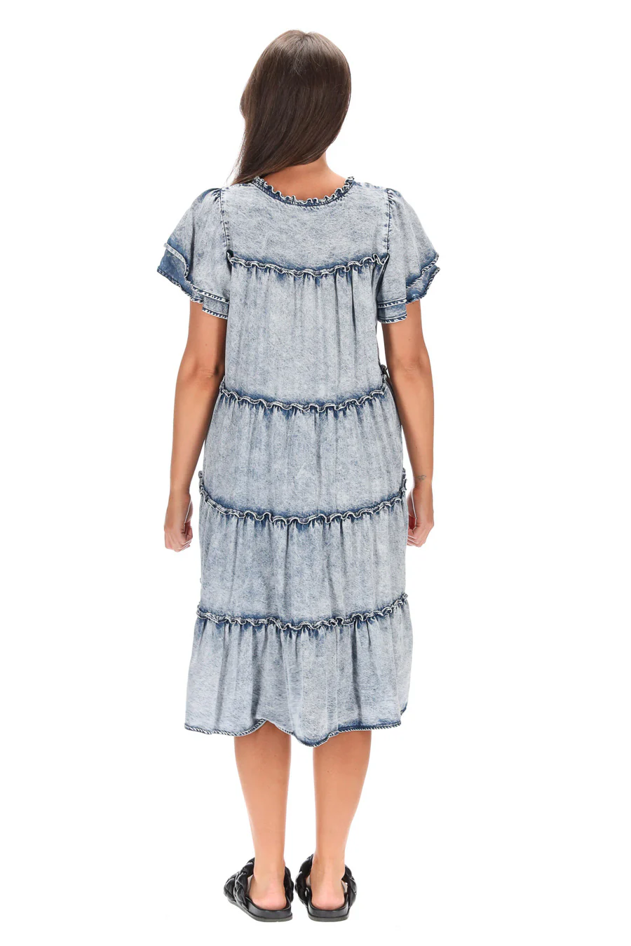 Charlo Arianna Dress - Blue - Image 5