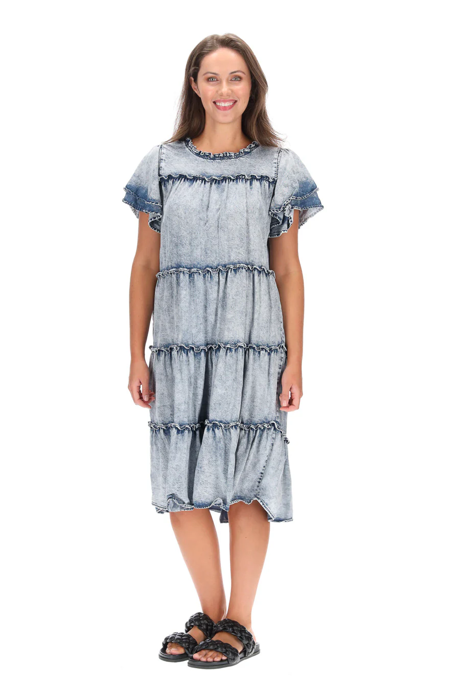 Charlo Arianna Dress - Blue - Image 6