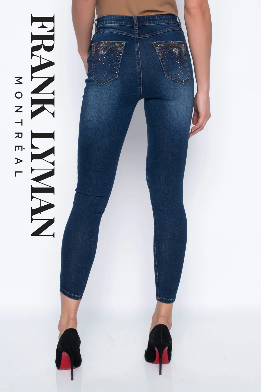 Frank Lyman Sequin Denim Jeans - Image 2