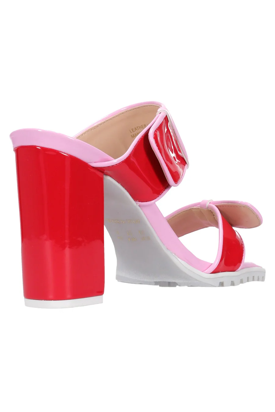 Hey Monday Billie Heel Pink & Red - Image 6