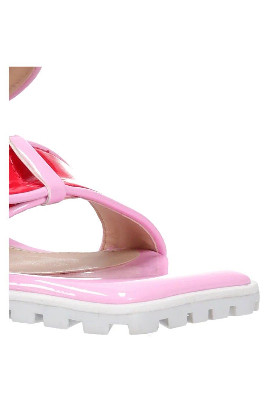 Hey Monday Billie Heel Pink & Red - Image 7