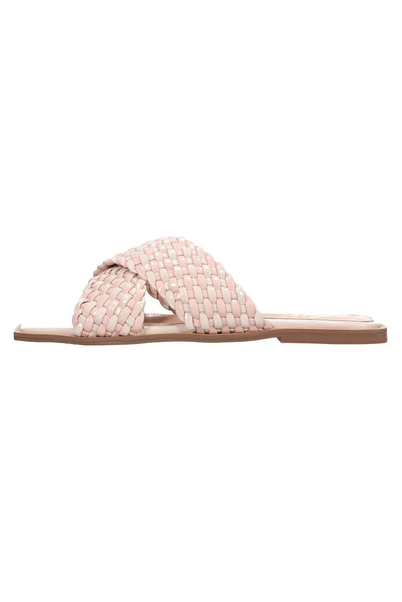 Hey Monday Briony Slide Baby Pink & Beige