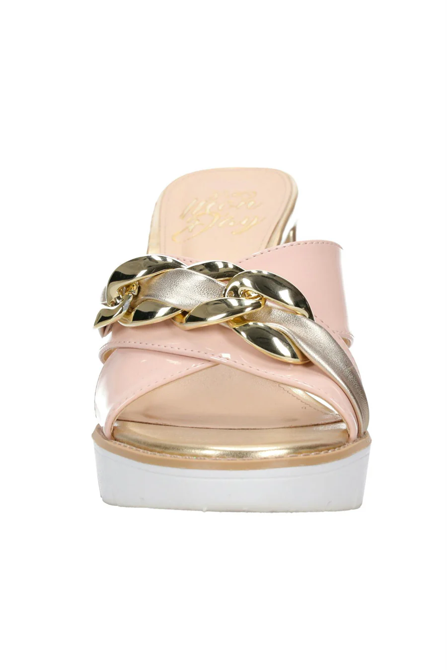 Hey Monday Jenna Chain Heel Pink Sold Out Style - Image 5