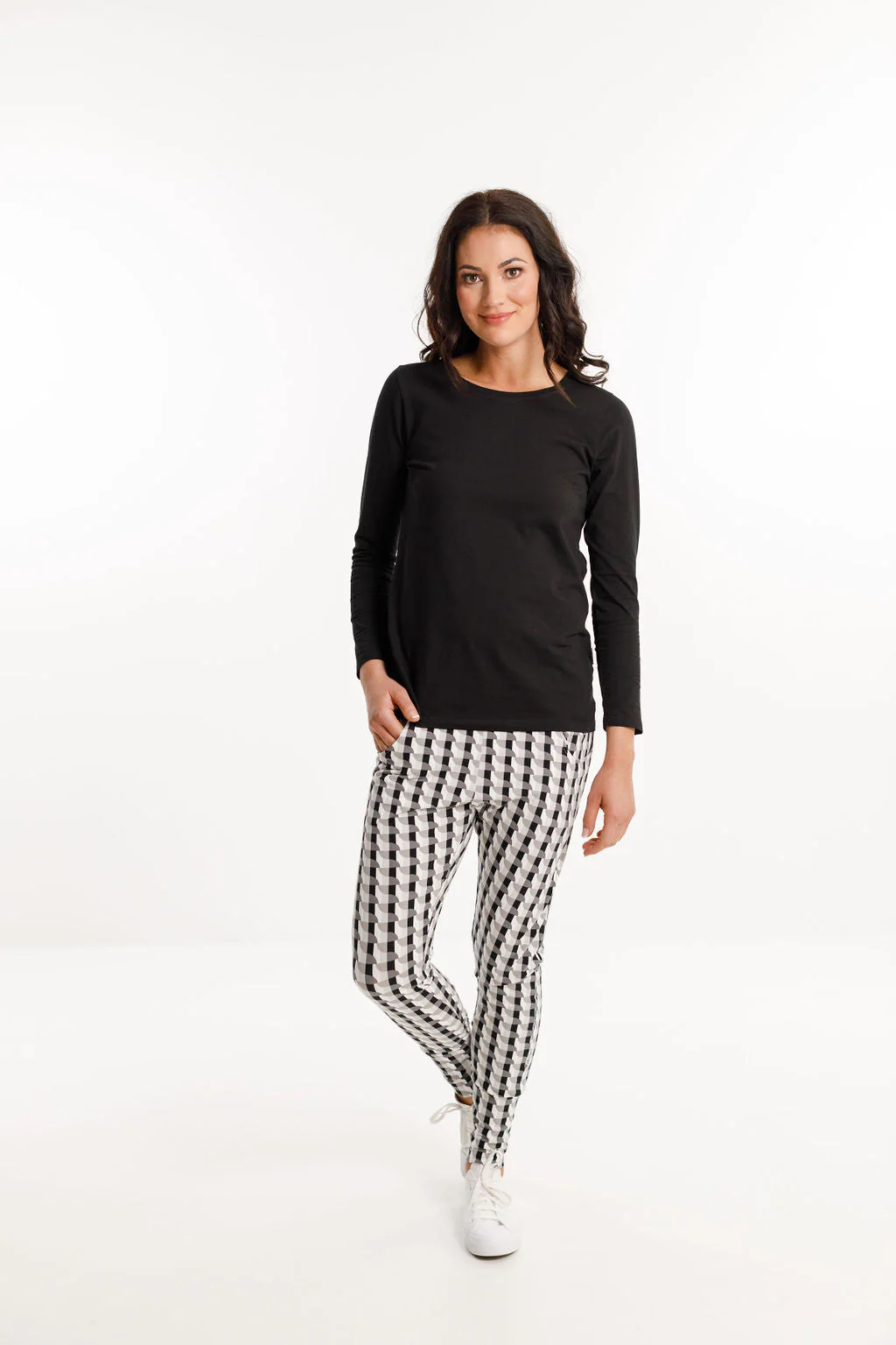 Home Lee Apartment Pants Checker Print - Image 3