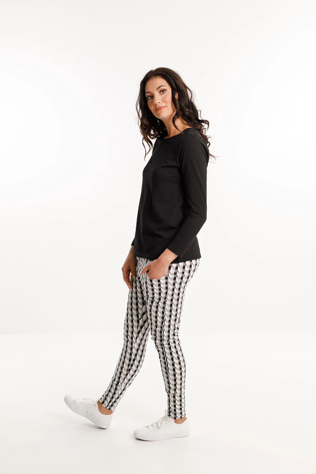 Home Lee Apartment Pants Checker Print - Image 4