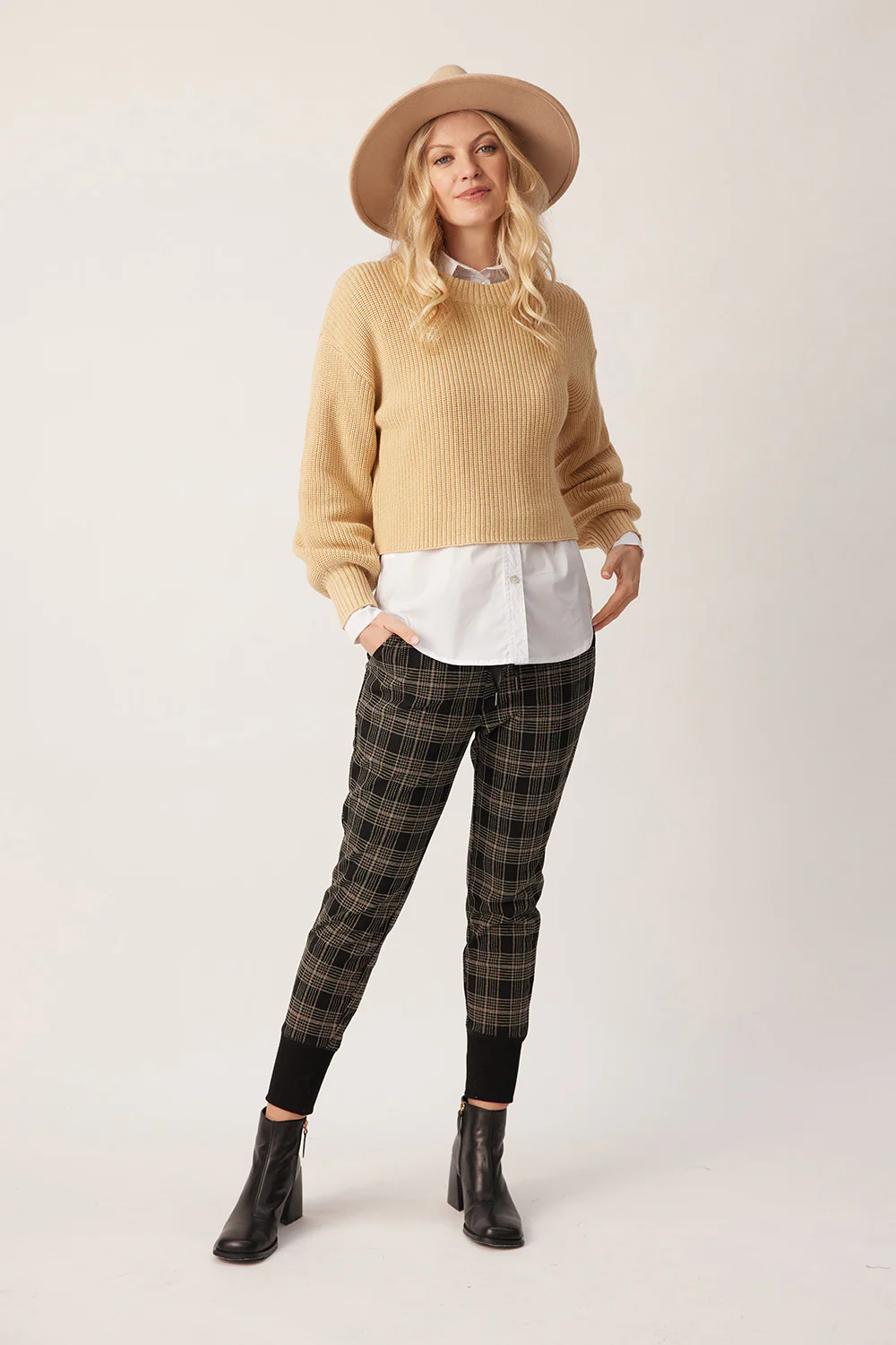 Lemon Tree Gabrielle Pant - Large Check