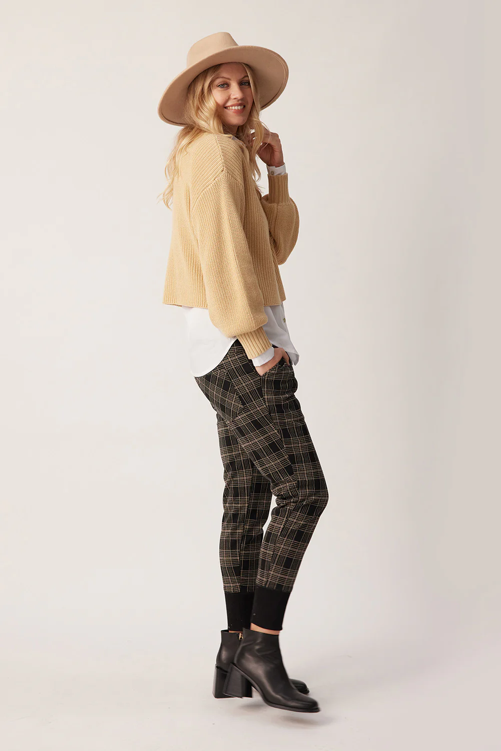 Lemon Tree Gabrielle Pant - Large Check - Image 3