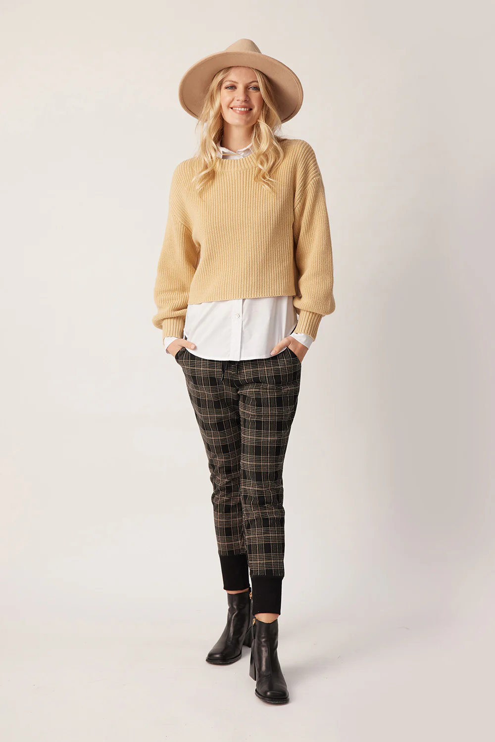 Lemon Tree Gabrielle Pant - Large Check - Image 4