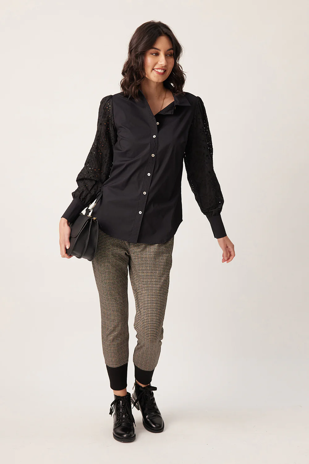 Lemon Tree Gabrielle Pant - Large Check - Image 6