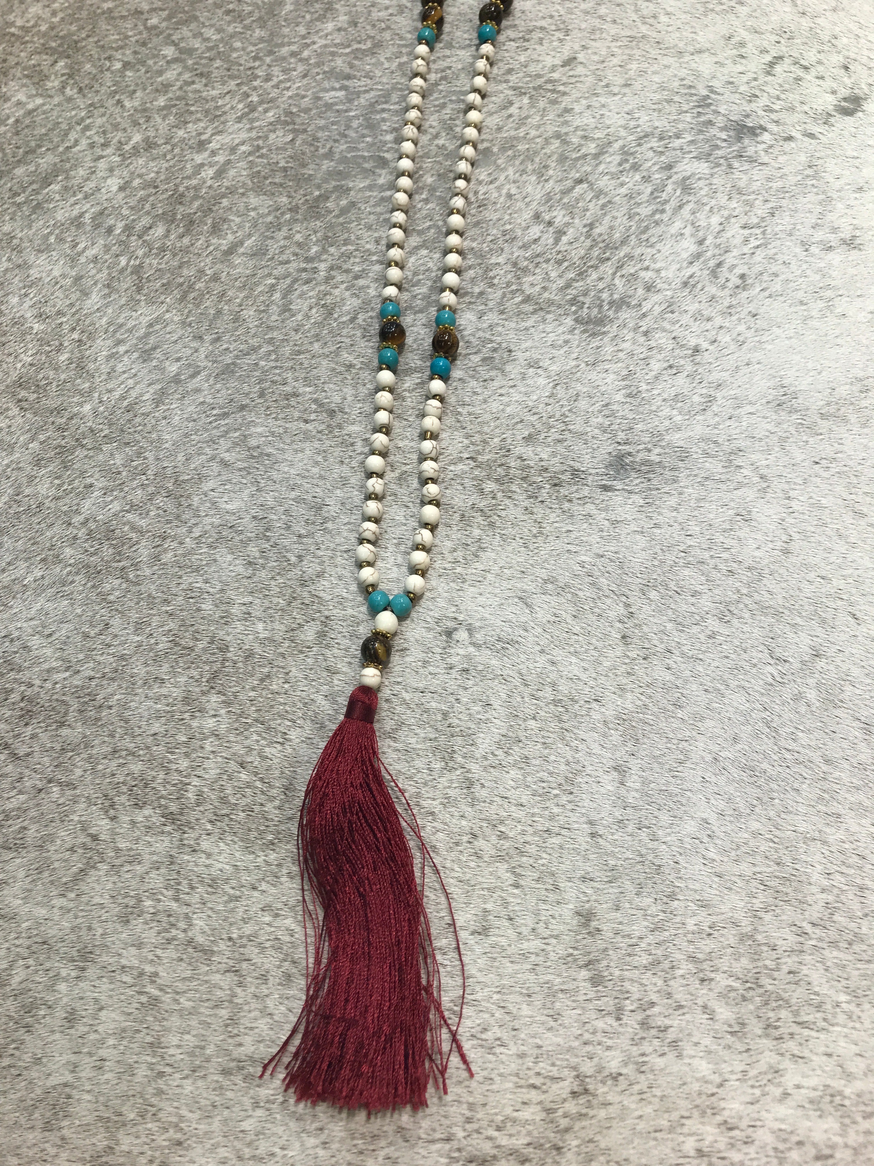 Mrs Pretty Boho Necklace - red
