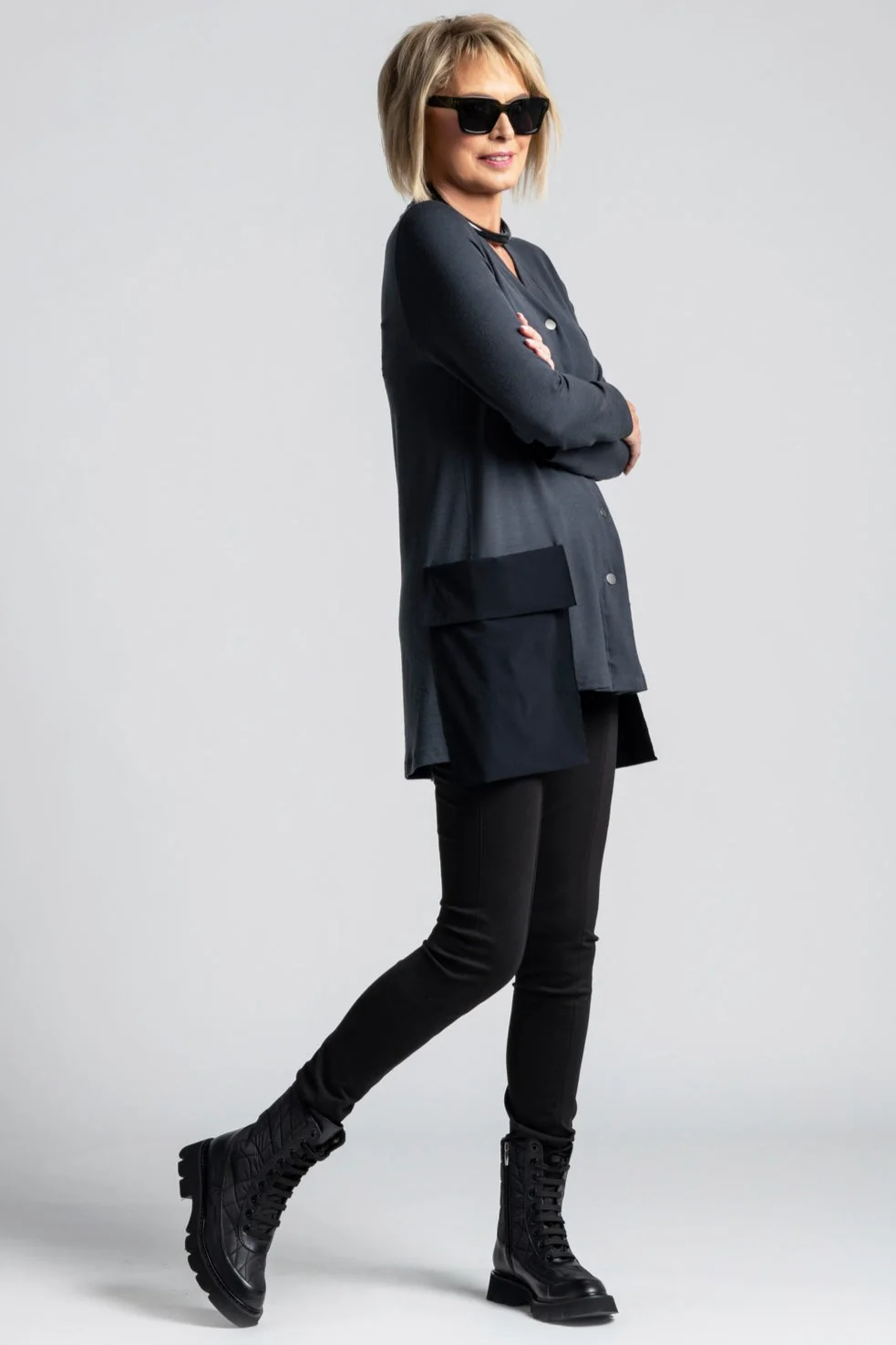Paula Ryan Roma Jean Legging - Ironsand - Image 4